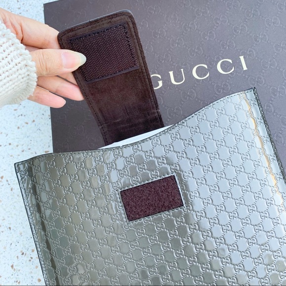NWT Authentic Gucci Patent Leather Ipad Case - Picture 4 of 7